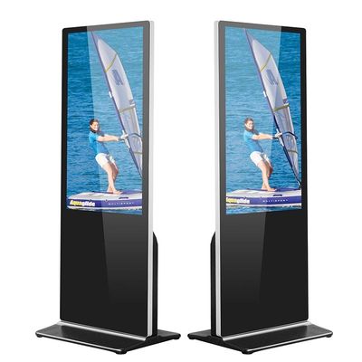 デジタル表記75インチの反腐食280cd/m2を立てるモニターLCDの床の広告