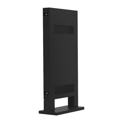 LCD 43インチ人間の特徴をもつ広告プレーヤーIP65の床の立場のデジタル黒い表記