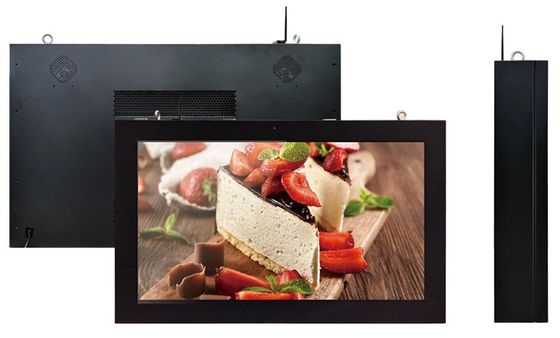 壁に取り付けられたデジタル表記LCDのモニターの人間の特徴をもつネットワークIP65は防水する